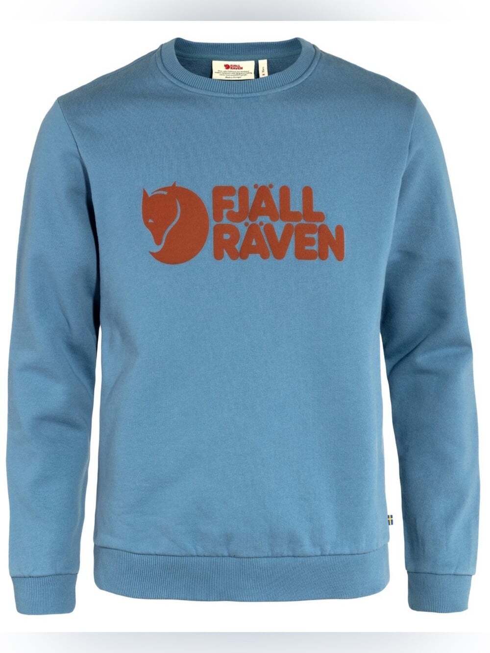Fjallraven Logo Crewneck Sweatshirt Blue XL Outdoor Gorpcore Hiking Casual Gorp